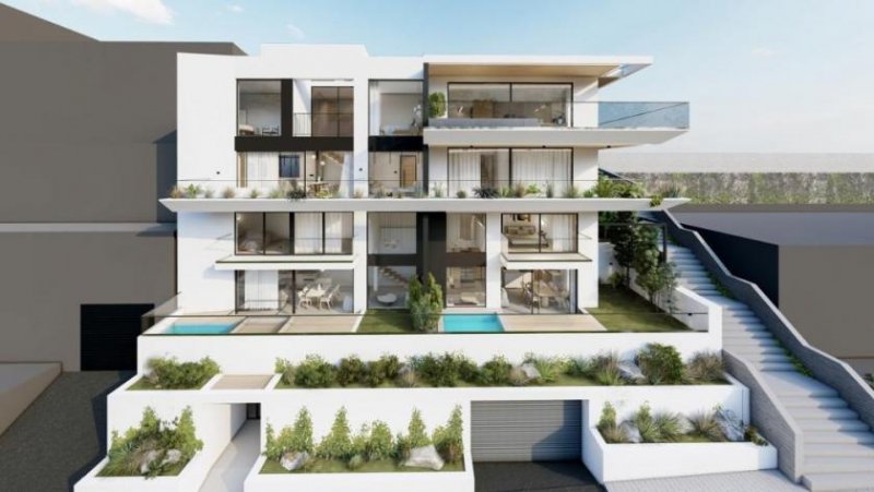 Rethymno Kreta, Rethymno: Neubau-Projekt! Luxus-Apartment in einem Komplex mit Meerblick zu verkaufen Wohnung kaufen